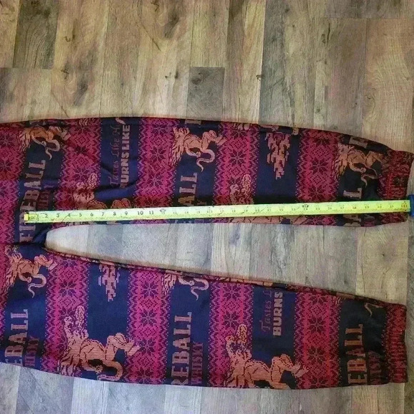 Fireball Whiskey Holiday One Piece Zip-Up Pajamas Size Large - Picture 8 of 10